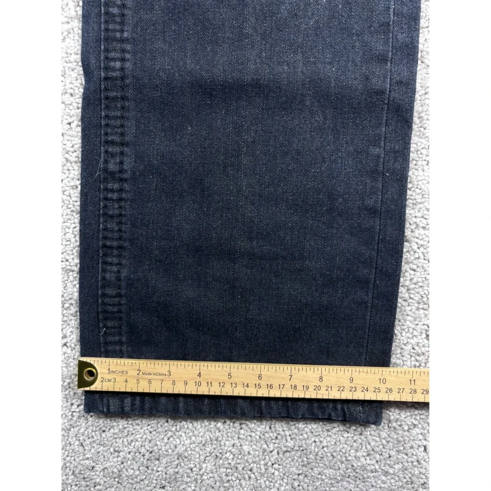 True Religion Jeans Mens Size 38 Black Denim Straight‎ Leg USA Made